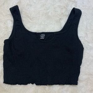 Black crop top